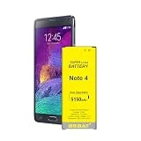 BEBAT Replacement for Samsung Galaxy Note 4 Battery,5150mAh High Capacity Battery for Samsung Galaxy Note 4 N910, N910U 4G LTE, N910V(Verizon), N910T(T-Mobile), N910A(AT&T), N910P(Sprint),EB-BN910BBE