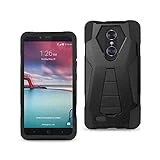Reiko ZTE Zmax Pro Hybrid Heavy Duty Case with Kickstand Cell Phone Case for ZTE Zmax Pro - Black
