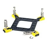 Adjustable Motherboard Backplate CPU Heatsink Mounting Bracket Kit Compatible with Intel LGA 775 1150 1155 1156 1366 Motherboard CPU Radiator Holder Backplate Snap Fix Screw Bolts