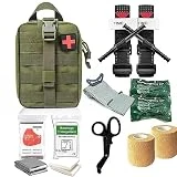 Ruibuit IFAK Trauma Kit Tourniquet Kit,First Aid Refill Kit,Severe Bleeding Control with Tourniquet,6” Israeli Compressed Bandages,Triangular Bandage for Tactical Military Car Travel Hiking