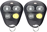 KeylessOption Keyless Entry Remote Starter Car Key Fob Alarm for Aftermarket Viper Automate EZSDEI474V 474V (Pack of 2)