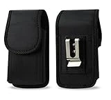 Agoz Case for Consumer Cellular ZMax 10, ZMax 5G, ZTE Blade MAX View Z610DL, ZMAX PRO Z981,MAX Blue Z986DL,MAX XL N9560, Blade ZMAX Z982, Verve Connect, Holster Pouch Metal Clip Belt Loops