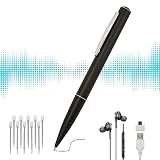 Vicbear 64GB Voice Recorder Pen, Small Recording Device with Built-in USB, 600 Hours Recording Capacity, Mini Voice Recorder with Playback for Meetings/Lectures/Classes