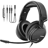 OCTTO NUBWO N12 Gaming Headset & Xbox one Headset & PS4 Headset,3.5mm Surround Stereo Gaming Headphones with Mic Soft Memory Earmuffs for PC,Laptop, PS3