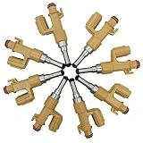 Automotive-leader 8Pcs FJ1054 23250-0S020 Fuel Injectors 12 Holes Nozzle Engine for Lexus GX460 4.6L LX570 5.7L, Toyota Land Cruiser 5.7L Sequoia Tundra 4.6L 5.7L 232500S020, 842-12349, 58162N