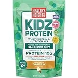 KidzProtein Powder Shake Mix Bag (Vanilla) by Healthy Heights - High Protein Nutritional Shake - Contains Key Vitamins & Minerals with No Artificial Flavors,Gluten Free, Soy Free, Peanut Free, No GMOs