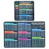 Electric Pressure Cooker Cooking Times Sheet Pressure Cooker Cheat Sheet for Baking & Grilling Cook Books, Quick Reference Guide Accessory