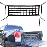 Boxer Tailgate Truck Bed Cargo Net Extender 50”x16” with 4 Adjustable Cam Buckle Straps Attached – Heavy Duty 1” Polyester Webbing Construction – Universal Truck Bed Net