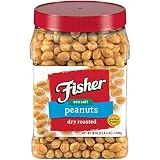 Fisher Snack Sea Salt Dry Roasted Peanuts, 36 Ounces, No Artificial Colors or Flavors