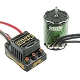 Castle Creations Sidewinder 4 Sensorless ESC & 1406 4600KV Brushless Motor Upgrade for 1/10 RC Vehicles Basher Edition, Black, Green