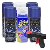 Plasti Dip Rim Kit: 4 Aerosol Cans Luxury Ultrasonice Blue, 2 Aerosol Cans Glossifier, 1 Cangun