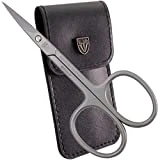 3 Swords Germany Solingen - brand quality STAINLESS STEEL INOX CURVED CUTICLE SCISSORS (1 PIECE) with case for manicure pedicure - nail care by 3 Swords - Made in Germany