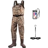 D DRYCODE Waders for Men with Boots, Waterproof Neoprene Chest Waders for Women, Duck Hunting & Fishing Insulated Waders