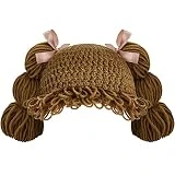 Cabbage Patch Costume Baby Yarn Wig Hair Hat for Infant for Baby Yumbaby Cabbage Patch Wig Baby Wigs for Boys Girls Infant Costume (Brown,Cute Style)