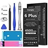 [4500mAh] Battery for iPhone 6 Plus, [2023 New Upgrade] Conqto Ultra-High Capacity 0 Cycle Replacement Battery for iPhone 6 Plus model A1522, A1524, A1593 With Full Set Professional Repair Tool Kits