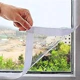 Mellroom Window Insulation Kit 47inX63in(120X160cm) for Winter Keep Cold Out,cuttable Transparent Film 180㎛ Thickness,Easy to Open for Ventilation,held by Adhesive Straps,Reusable Plastic Window wrap