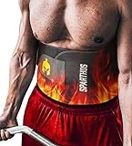 Sparthos Waist Trimmer Belt - Neoprene Waste Trainer Trainers Band for Workout, Sweat Stomach Fat - Sweet Burning Sauna Slimming Ab Shaper Belt - Lose Belly Tummy Corset - for Men and Women (XL)