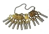 Brass Blessing 14 pcs Universal Pocket Watch Key Set - Diffrent Sizes from (5022)