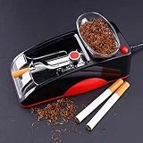 Tiyoha Electric Cigarette Rolling Machine Portable Mini Automatic Roller Maker Plug in Cigarette Injector Roller Fits Rolling Tube of Diameter 0.31'/8mm and Most Rolling Paper(Red)