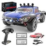 BEZGAR HS181 Hobby Grade 1:18 Scale Remote Control Trucks-4WD Top Speed 35 Km/h All Terrains Off Road Short Course Rc Truck,Waterproof RC Car with 2 Rechargeable Batteries for Kids and Adults