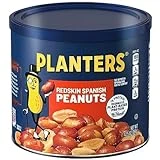 PLANTERS Redskin Spanish Peanuts, Roasted Salted Peanuts, Plant Based Protein 12.5oz (Pack of 6)