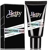 Nail Rhinestone Glue Gel, BettyCora 30 ML Super Strong Clear Glue Gel Adhesive for Nail Rhinestones Nail Charms Nail Glue for Nail Tips Acrylic Nails 30ML