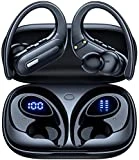 Wireless Earbuds Bluetooth 5.3 Headphones 90 Hrs Playtime Ear buds with Wireless Charging Case Power Display Over-ear Earphones with Earhooks Waterproof Stereo Headset for Android phone Workout CAP0X0