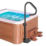 Neorexon Hot Tub Handrails 56”, 600 LBS SPA Side Handrail Slide Under Base Hot Tub, SPA Handrail with 360 Swivel Option& Non-Slip Handle