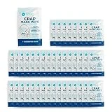Snugell Individual CPAP Wipes | Unscented, Lint-Free, Alcohol-Free | With Aloe Vera | Convenient, Easy to use, Travel-Friendly |40-Pack Disposable Cleansing-Safe Wipes for CPAP Users