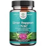 Liver Support Supplement with NAC - Herbal Liver Supplement with N Acetyl Cysteine Silymarin Milk Thistle Extract Dandelion Root Artichoke Extract Choline Bitartrate and Berberine for Liver Cleanse