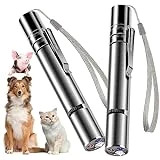 Antye 2PACK Laser Pointer for Cats, Dog Kitten Toy, Toys for Indoor Cats, Red Dot LED Light Pointer Interactive Toys for Indoor Dogs Cats, USB Charging, 7 Switchable Patterns