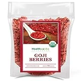 Healthworks Raw Goji Berries (32 Ounces / 2 Pound) | Certified Organic & Sun-Dried | Keto, Vegan & Non-GMO | Baking, Teas & Smoothies | Antioxidant Superfood