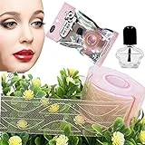 Non Sticky Lace and Breathable Eyelid-Tape Eyelid-Lifter-Strips Double-Eyelid-Tape-for-Hooded-Eyes-Invisible Instant-Eyelid-Lift-for-Uneven/Droopy/Hooded-Eyelids (Pink A)