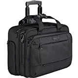 KROSER Rolling Laptop Bag for Men Women, Rolling Laptop Wheeled Briefcase for Business Fits Up to 17.3 Inch Laptop, Water-Repellent Wheeled Computer Bag Roller Case with RFID Pockets for Travel