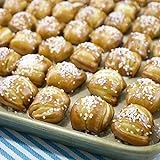 Eastern Standard Provisions One-Timer Soft Pretzel Bites, Fresh Artisanal Mini Pretzels Snack with Gourmet Pretzel Salt, 50-Count (2 Bags)