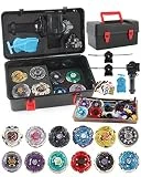 Bey Battling Top Toy Blade Set 12 Spinning Tops 3 Launchers Metal Fusion Gyro Game with Portable Storage Box Gift for Kids Children Boys Ages 6+…