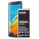 LCLEBM [5200mAh] Galaxy Note 4 Battery, Upgraded High Capacity Replacement Battery for Samsung Galaxy Note 4 N910 N910U N910V N910T N910A N910P Note 4 Battery