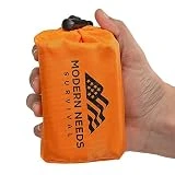 MODERN NEEDS Emergency Survival Sleeping Bag - Emergency Blanket, Waterproof, Thermal Bivy Sack, Survival Sleeping Bag, Ultralight Sleeping Bag for Hiking Camping Outdoor Adventure