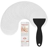 Non Slip Bathtub Stickers, 24 PCS Shower Stickers for Safety Bathroom Tubs, Bathtub Non Slip Stickers and Adhesive Decals Scraper for Bath Tub, Shower Floor, Stairs, Ladders(Round Shape, Clear)