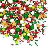 Manvscakes | Sprinkles | 4 oz | Cake sprinkles | Cupcake sprinkles | Baking | Sprinkle mix | Edible sprinkle (Pink green)