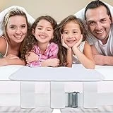 DEDU Bed Bridge for Split King Adjustable, Twin to King Bed Converter Kit Wide Gap Non-Slip 12' Design, Twin Bed Connector to Make a King with Six End Loops and Storage Bag (28D Sponge)