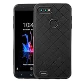ELISORLI Compatible with ZTE Blade ZMax Z982 case Rugged Thin Slim Cell Accessories Anti-Slip Fit Rubber TPU Mobile Phone Protection Full Body Soft Cover for Z Max Pro 2/Sequoia 982 Women Men Black