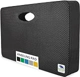 Rugged Rhino Heavy Duty Foam Kneeling Pad, Thick Knee Mat Resists Water, Shock Absorbent Pads, Comfortable Strong Rebound, Gardening, Exercise, Mechanic Tools, Bath Tub Essentials, Onyx Black