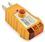 Bastex Socket Tester with GFCI check. Receptacle Tester for Standard AC Outlets. Includes 7 Visual Indications and Wiring Legend. Automatic Electric Circuit Polarity Voltage Detector Breaker Finder