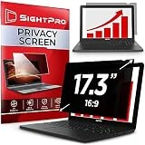 SightPro 17.3 Inch 16:9 Laptop Privacy Screen Filter - Computer Monitor Privacy Shield and Anti-Glare Protector