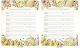 Meadowsweet Kitchens Recipe Tracking/Index Pages for 3-Ring Binder - for Recipe Book, Recipe Keeper, to locate Recipes in Cookbooks and Magazines, 20 Two-Sided 8.5 x 11 Pages Recipe Organizer
