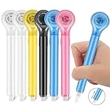 SAIJINZHI 6 Pieces White Out Correction Tape Pen, Push Pull Protective, Easy to Use Applicator for Instant School Office Supplies, 1/5 X 236 Inch