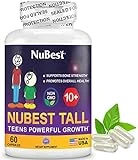 NuBest Tall 10+ - Height Growth Supplement for Children (10+) & Teens, Height Growth Pills with Calcium, Vitamin K2, Vitamin D3 & Multimineral - Helps Height Growth Increase - 60 Capsules