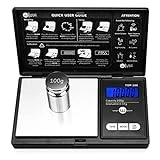 Weigh Gram Scale Digital Pocket Scale,200g x 0.01g,Digital Grams Scale, Food Scale, Jewelry Scale Black, Kitchen Scale With100g Calibration Weight