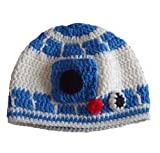 Tirrito Handmade Milk Protein Cotton Yarn Star Wars Baby R2D2 hat Droid hat in Blue - Multiple (3-12 Months)